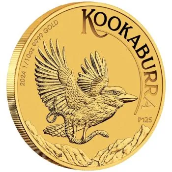 1/10 Unze Goldmünze Australien 2024 - Kookaburra